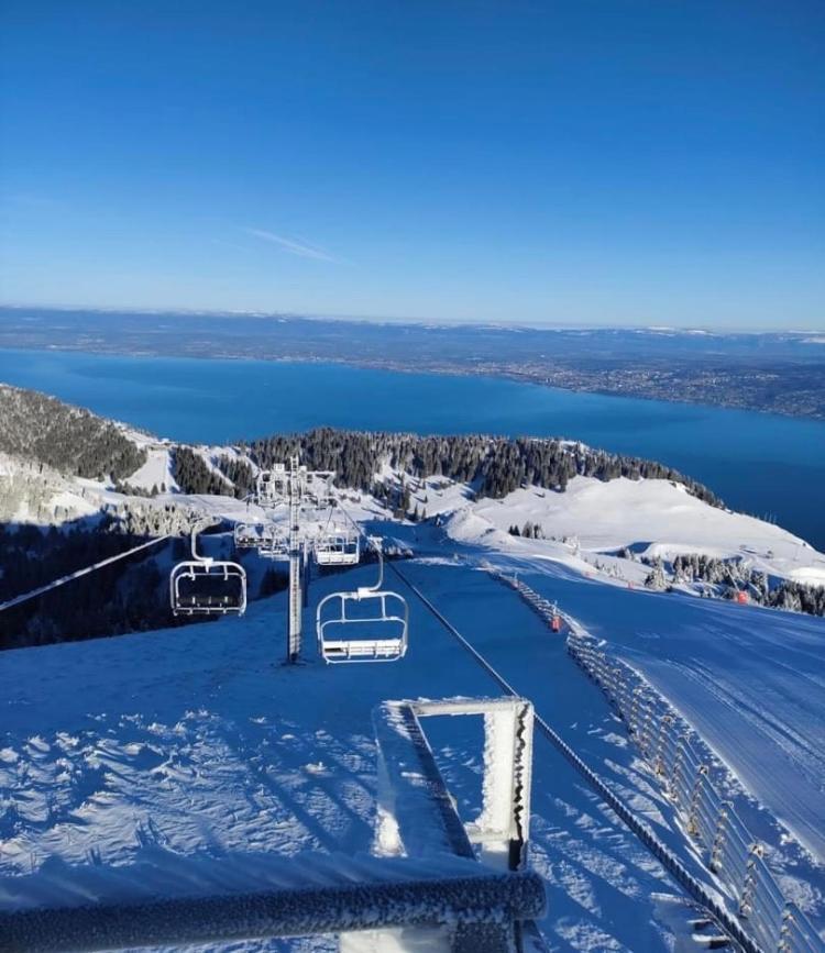 Duplex En Station Vue Sur Lac Leman Thollon-les-Memises Dış mekan fotoğraf